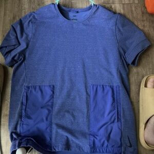 Nike Men's Heathered Blue Short Sleeve Tee